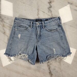 Lucky Brand Women's Boyfriend Shorts Distressed Light Wash Coastal Boho Size 2